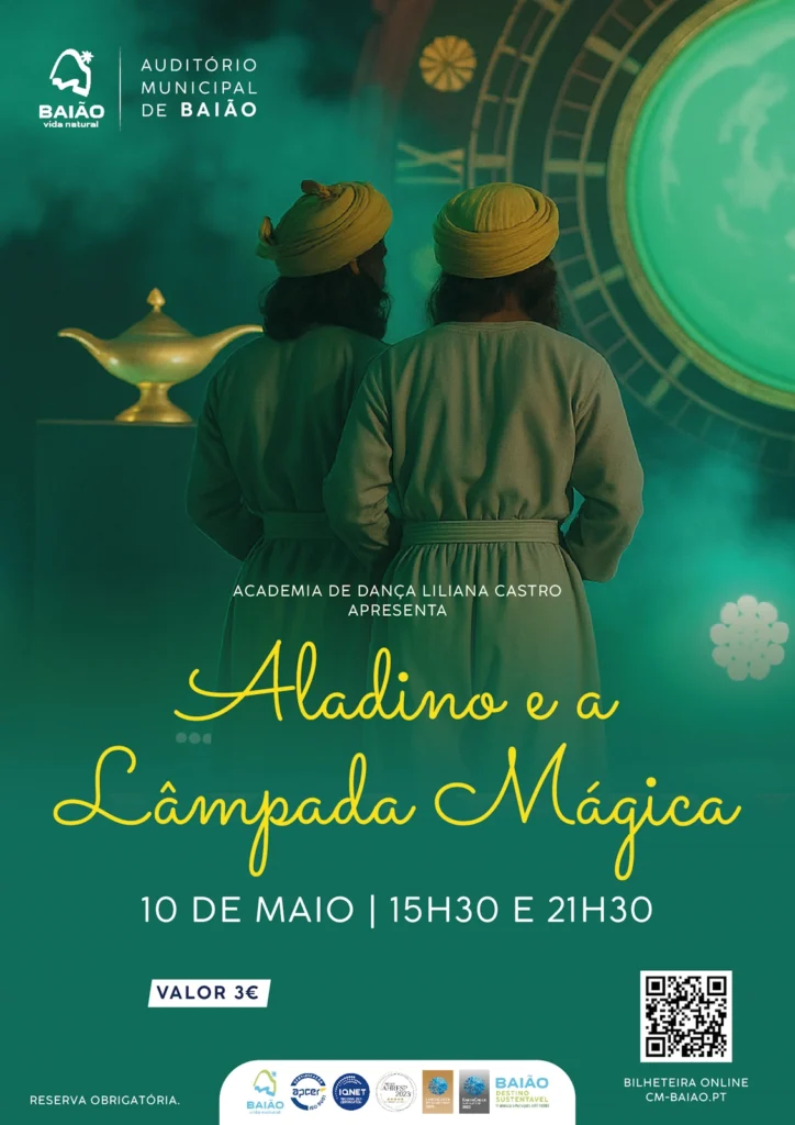 espetáculo “Aladino e a Lâmpada Mágica”