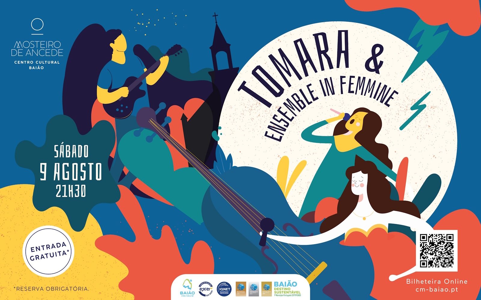 Concerto de música com o músico Tomara e o grupo Ensemble in Feminine