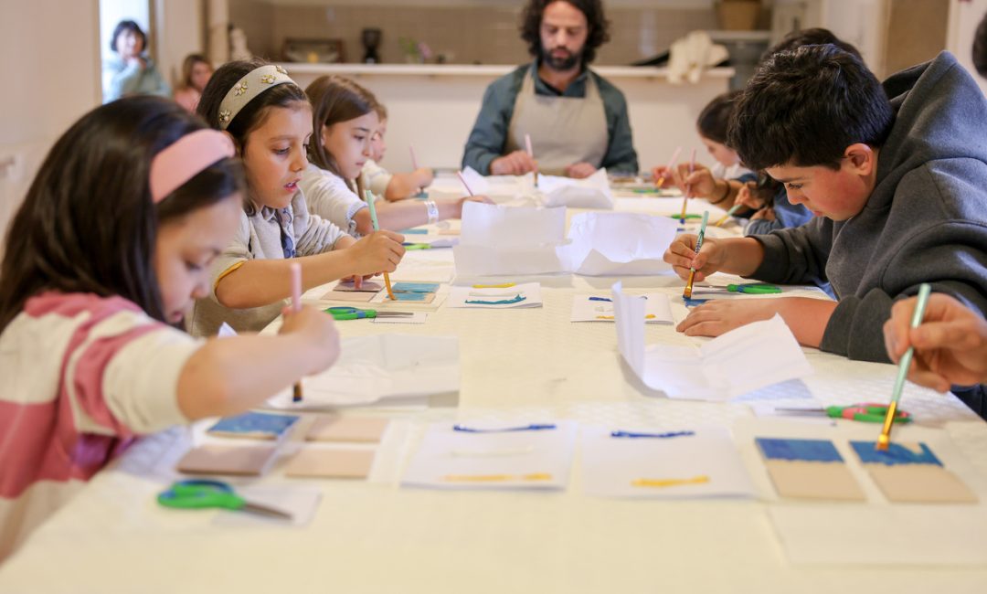 Geometria azul destaque